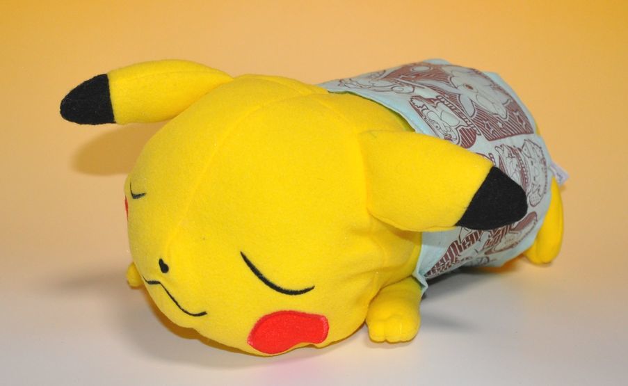 ポケットモンスター/ポケモン ピカチュウ スーパーDXおねむり枕 ぬいぐるみ 大きさ約35cm_画像1