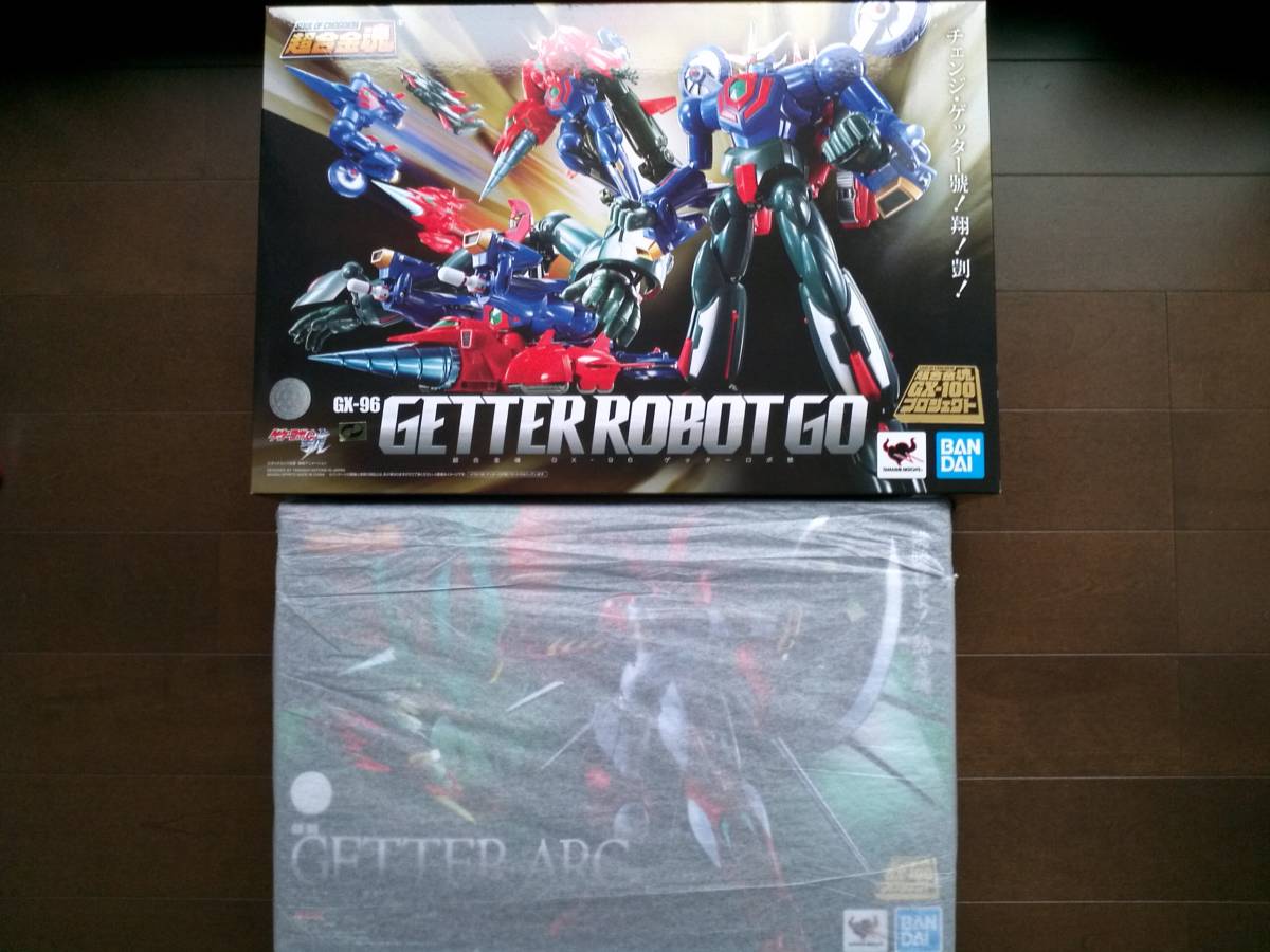 BANDAI 超合金魂 GX-96 ゲッターロボ號 & GX-99 ゲッターアーク 2体
