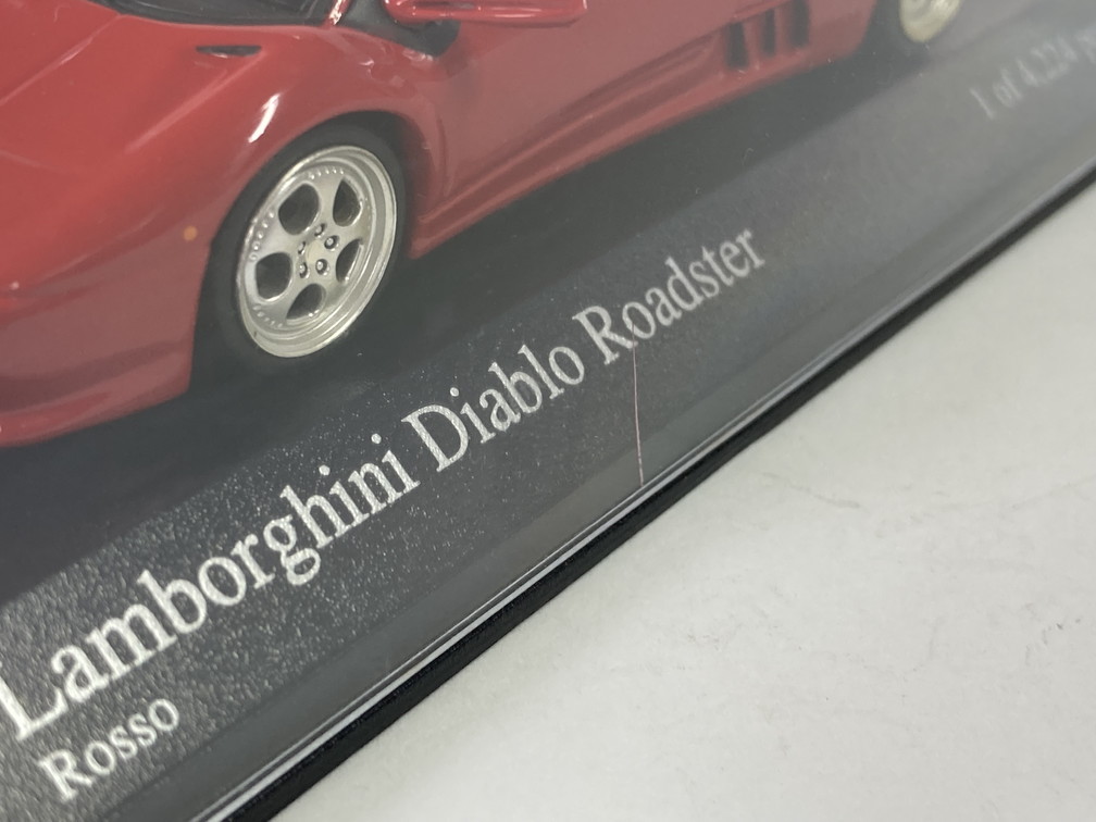 ランボルギーニ ディアブロ ロードスター Lanborghini Diablo Roadster Rosso 1/43 - ミニチャンプス Minichamps_画像10