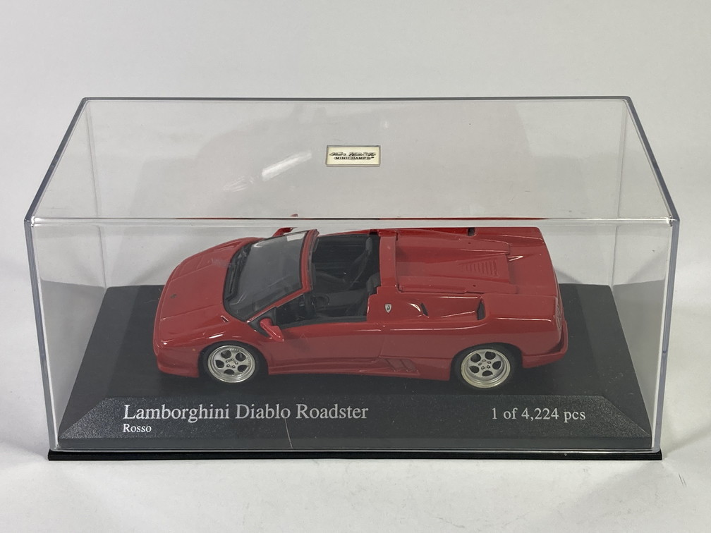 ランボルギーニ ディアブロ ロードスター Lanborghini Diablo Roadster Rosso 1/43 - ミニチャンプス Minichamps_画像9