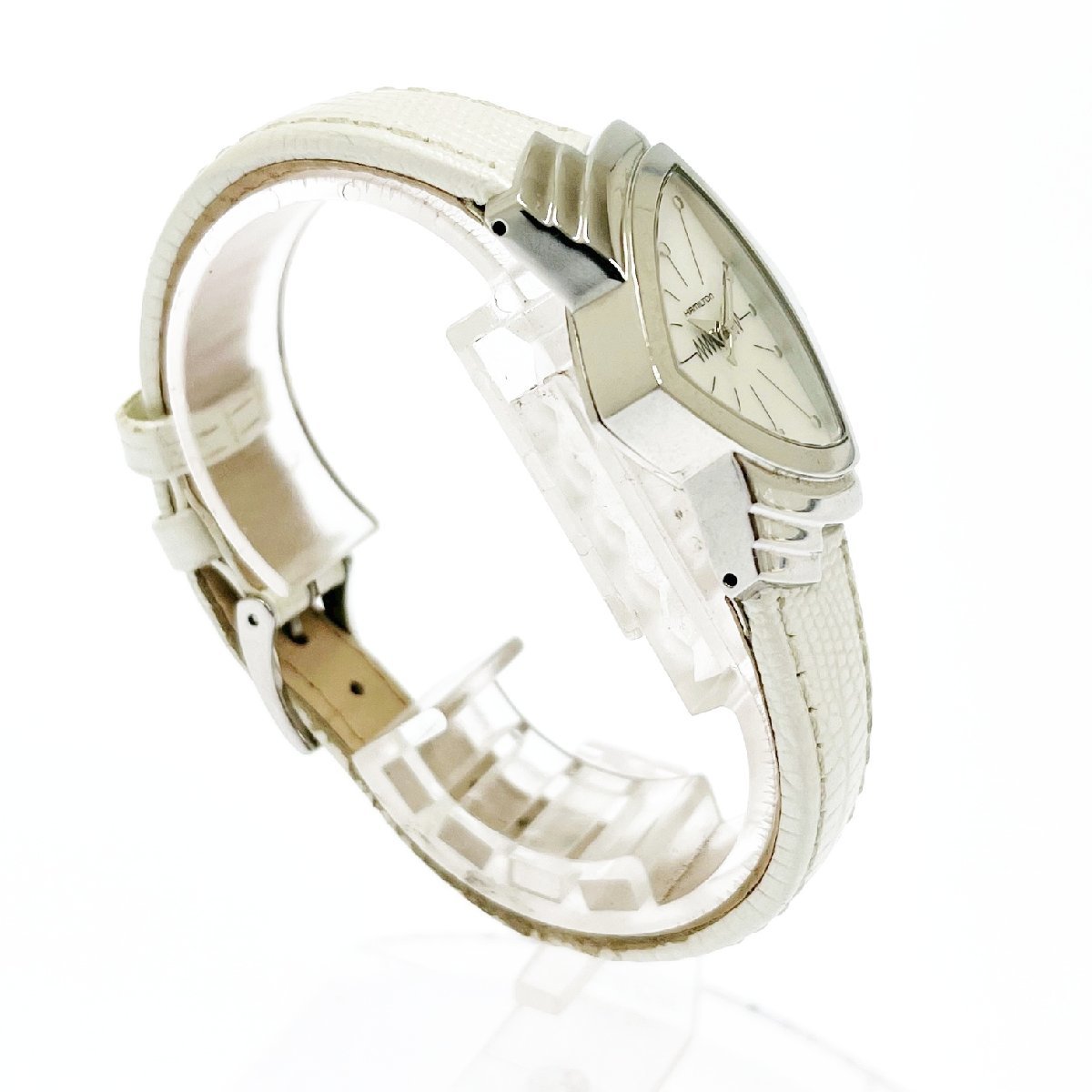 美品】 HAMILTON ハミルトン H242112 ベンチュラ SS/革ベルト シェル