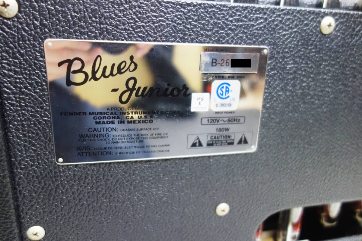 特価超特価★メンテ済み Fender Blues Junior ブルース ジュニア 並行輸入品 昇圧トランス付き E-2205 コンボ