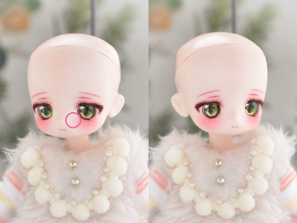 メメメ*OBドールヘッド [やや難ありカスタムKAISERヘッド+アイ メメメ*OBドールヘッド [やや難ありカスタムKAISERヘッド+アイ