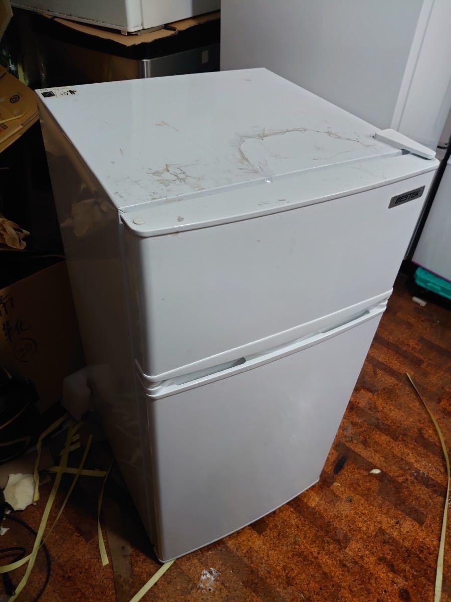 【良品】べステック 2ドア冷凍冷蔵庫 102L 2018年製 全国送料無料