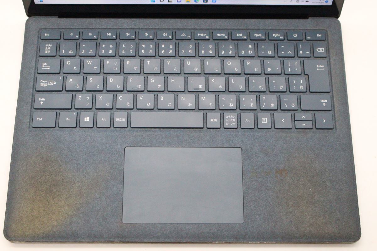ジャンク (AC欠品) フルHD タッチ 13.5型 Microsoft Surface Laptop Windows11 七世代 i7-7600U 8GB 256GB-SSD Office付 中古パソコン_画像6
