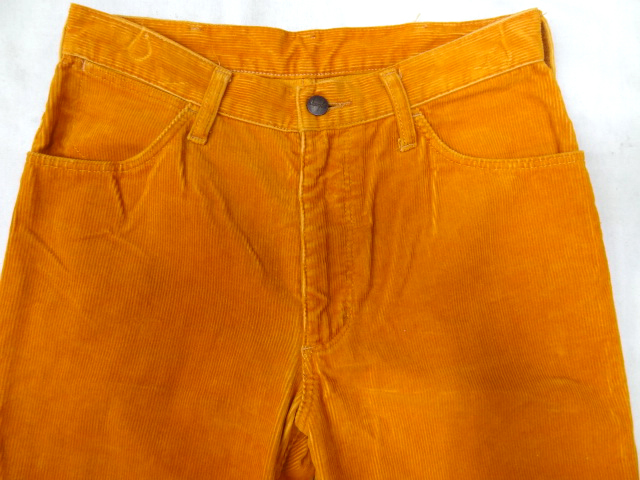 WRANGLER Wrangler rare orange color color corduroy flair boots cut bell bottom baggy pants cotton rare article unisex 