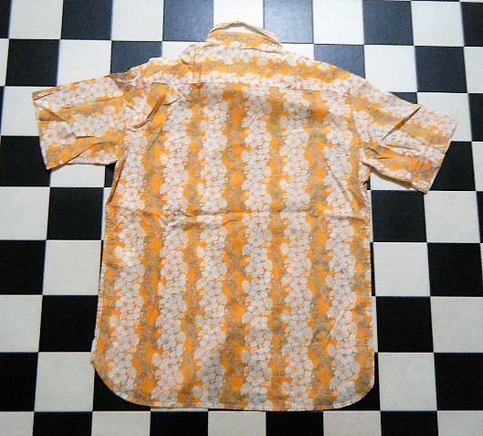 a-veve Homme рубашка с коротким рукавом 46 цветочный принт .1030 хлопок 100% тонкий гибискус 