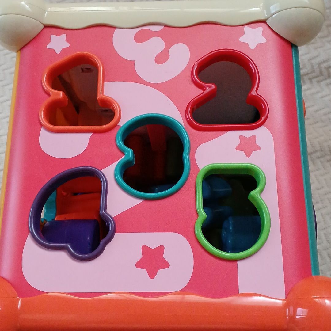 メロディパズルボックス　数字　アルファベット　どうぶつ　ブロック遊び　知育玩具　ベビー　赤ちゃんおもちゃ　いたずらおもちゃ