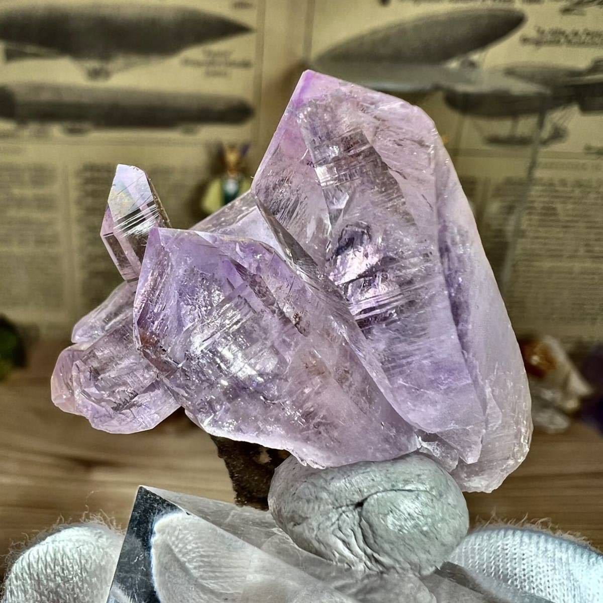 アメジスト クラスター 原石 紫水晶 鉱物標本 天然石 7 - 通販 - www