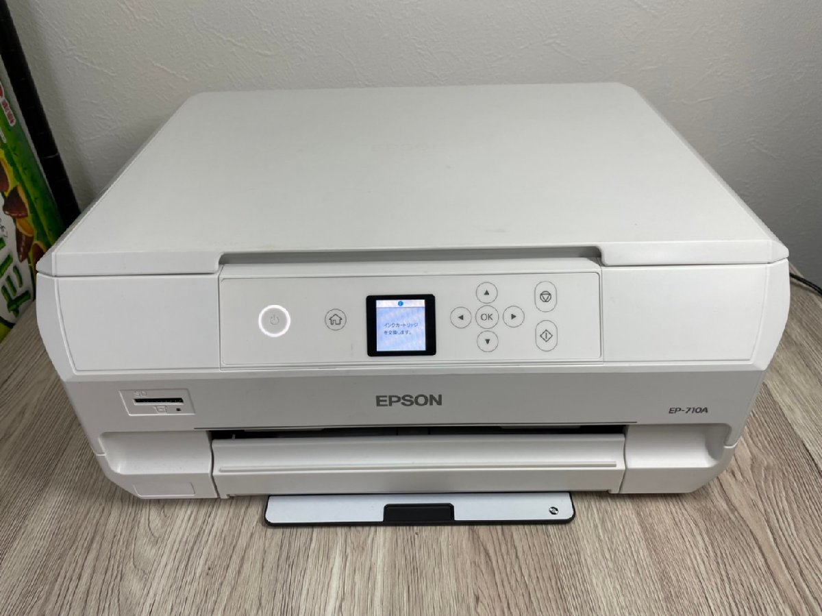 1円スタート☆EPSON エプソン インクジェット複合機 EP-710A カラリオ