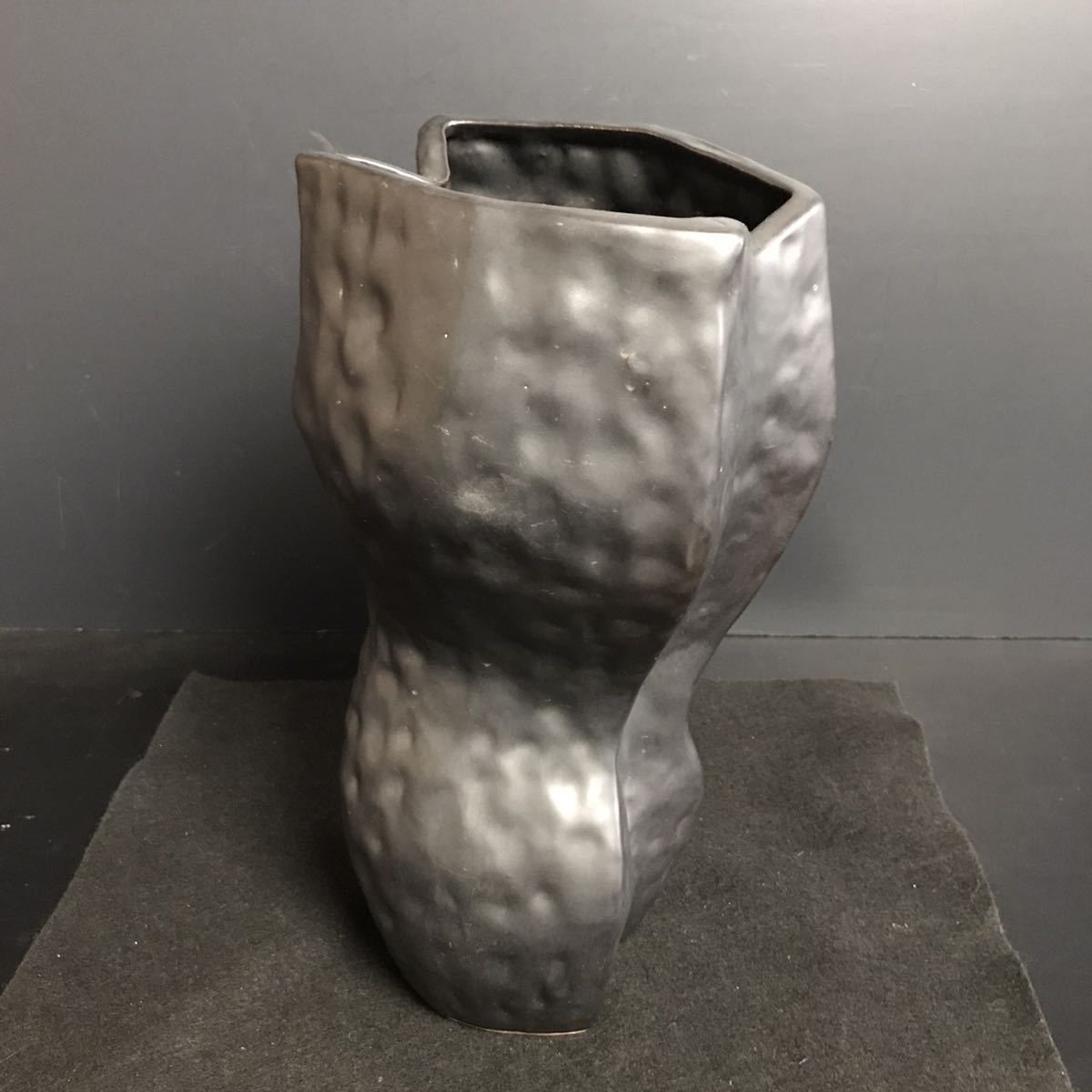 [CR714] изобразительное искусство керамика ваза цветок входить один колесо .. цветок основа ваза для цветов высота примерно 31cm цветок сырой . сырой . цветок произведение искусства интерьер 