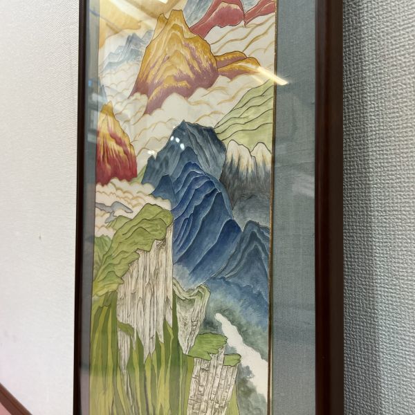 大型 額縁 木製 フレーム (検索) 書道額 隅丸 水彩 写真 書用 美術品