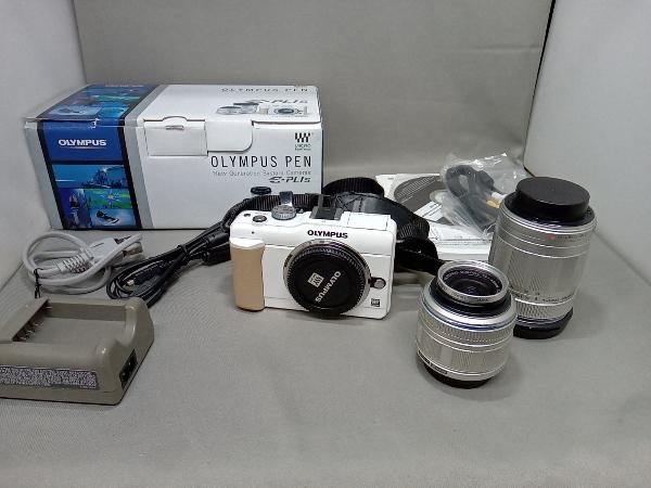OLYMPUS E-PL1S TKIT WHT OLYMPUS PEN Lite E-PL1s ダブルズームキット