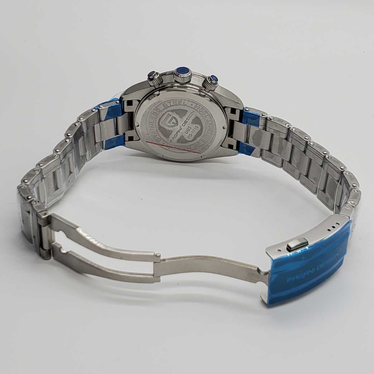 ★国内発送★ 新品 パガーニデザイン オマージュウォッチ ブラック 黒 SEIKO VK64 メカクォーツ クロノグラフ メンズ腕時計 高級 ★国内発送★ 新品 パガーニデザイン オマージュウォッチ ブラック 黒 SEIKO VK64 メカクォーツ クロノグラフ メンズ腕時計 高級