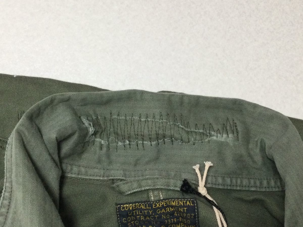 新品未使用!RRL COTTON SULPHUR SATEEN COVERALL ダブルアールエル 綿