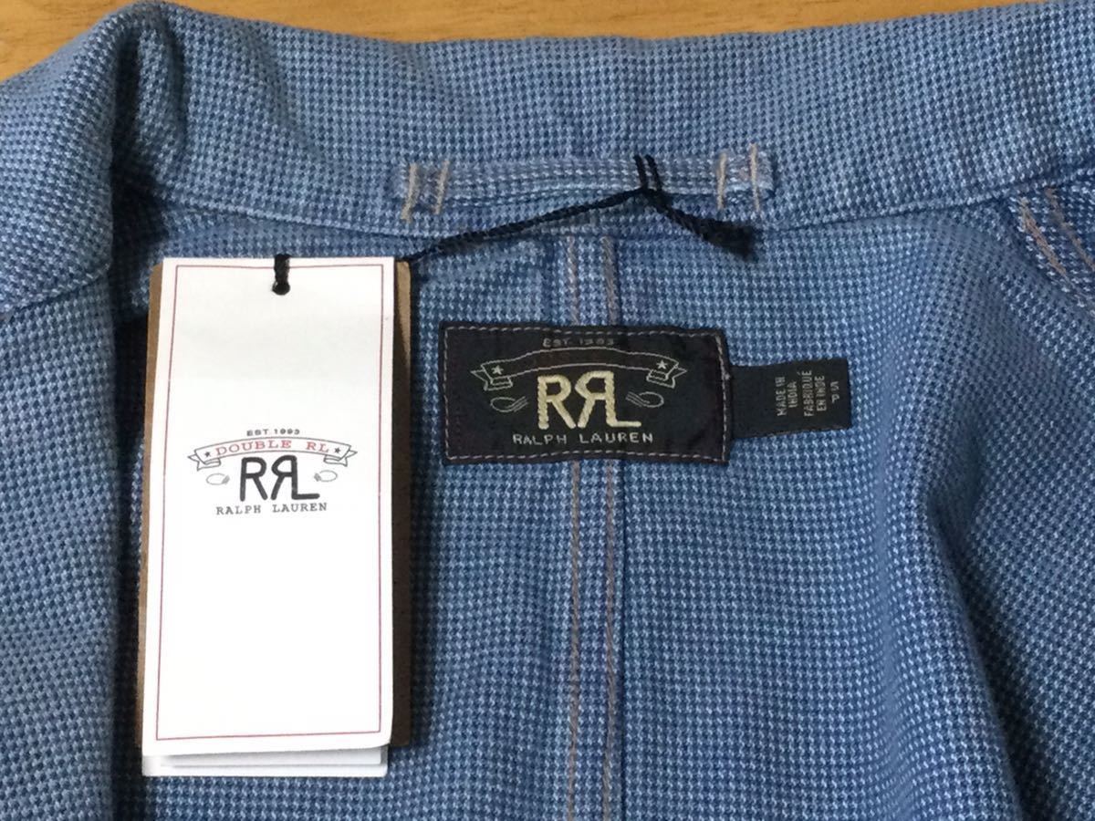 新品未使用！86900円 RRL Indigo Twill SPORT COAT ダブルアールエル 日本製 コットン インディゴ ツイル スポーツ コート ジャケット S_画像4