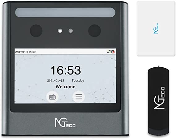 NGTeco 非接触方式 可視光顔認証/カード認証タイムレコーダー 高機能