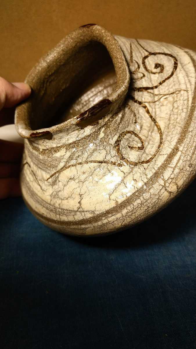 哲】【特別出品】最高の肌の李朝鶏龍山絵刷毛目壺(李朝前期) | www