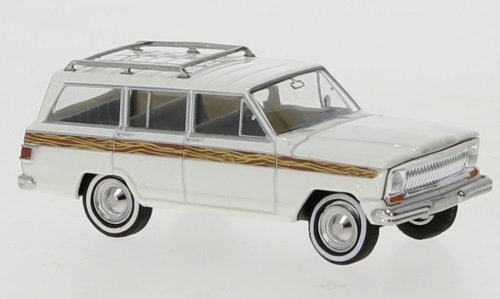 1/87 ジープ ワゴニア チェロキー ホワイト 白 Brekina Jeep Wagoneer B white 1968 1:87 梱包サイズ60_画像1