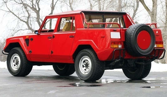 1/87 ランボルギーニ Lamborghini LM002 レッド 赤 red 1986 BoS-Models 梱包サイズ60_画像3