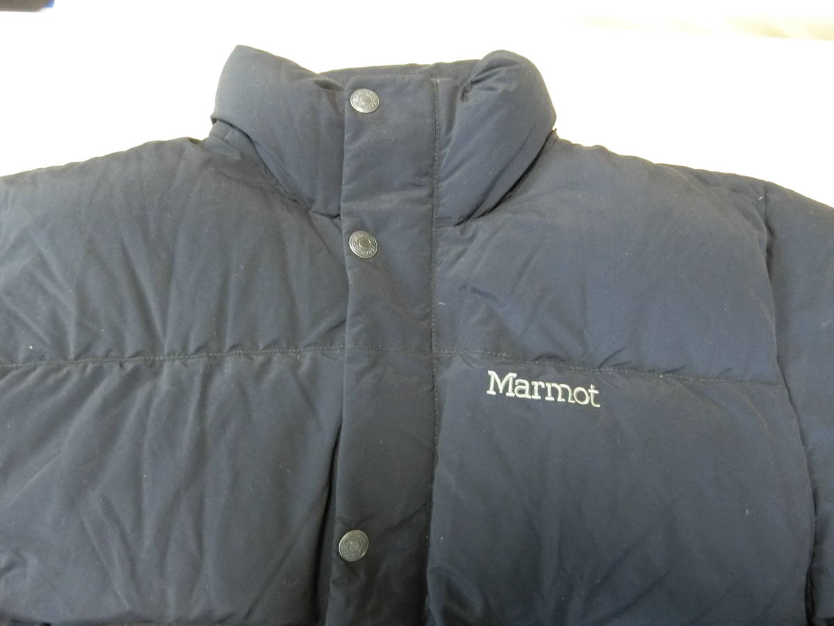 リアル ダウンジャケット マーモット Marmot デサント 700FILL 美品 黒