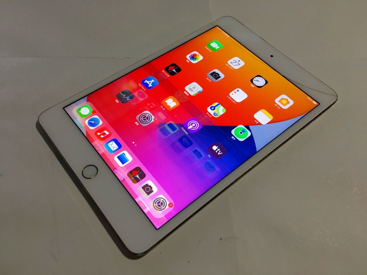 T8-104 SIMフリー au iPad mini 4 Wi-Fi+Cellular A1550 128GB ロック
