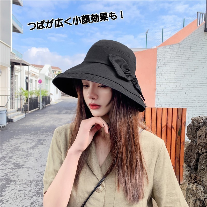人気商品ランキング バケットハット 帽子 黒 UVカット 日除け つば広 レディース 韓国 メンズ 