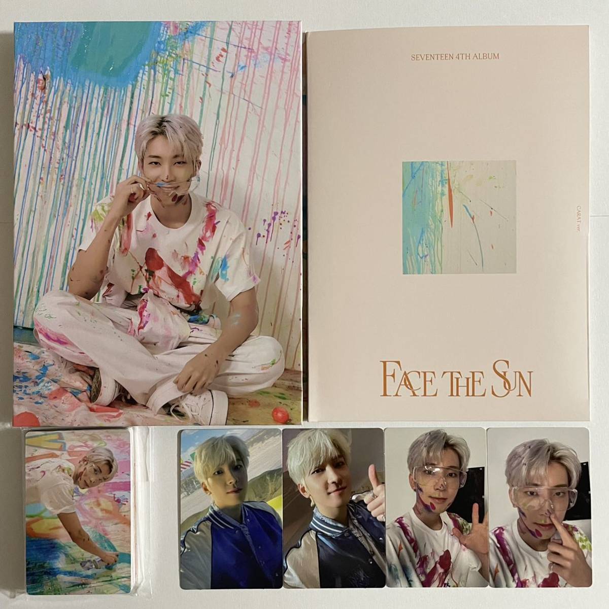 SEVENTEEN ウォヌ FACE THE SUN カラット盤 バインダー トレカ 28枚 コンプ 検) セブチ フェイスザサン 4th album  carat ver.