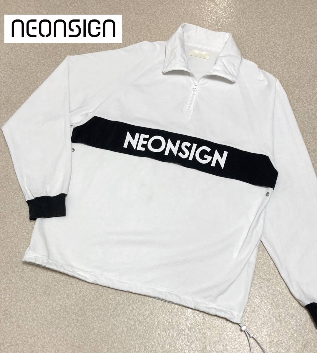 NEON SIGN ANORAK SWEAT ネオンサイン アノラックスウェット 薄手 44 日本製 長袖 Tシャツ カットソー ジャケットの画像1