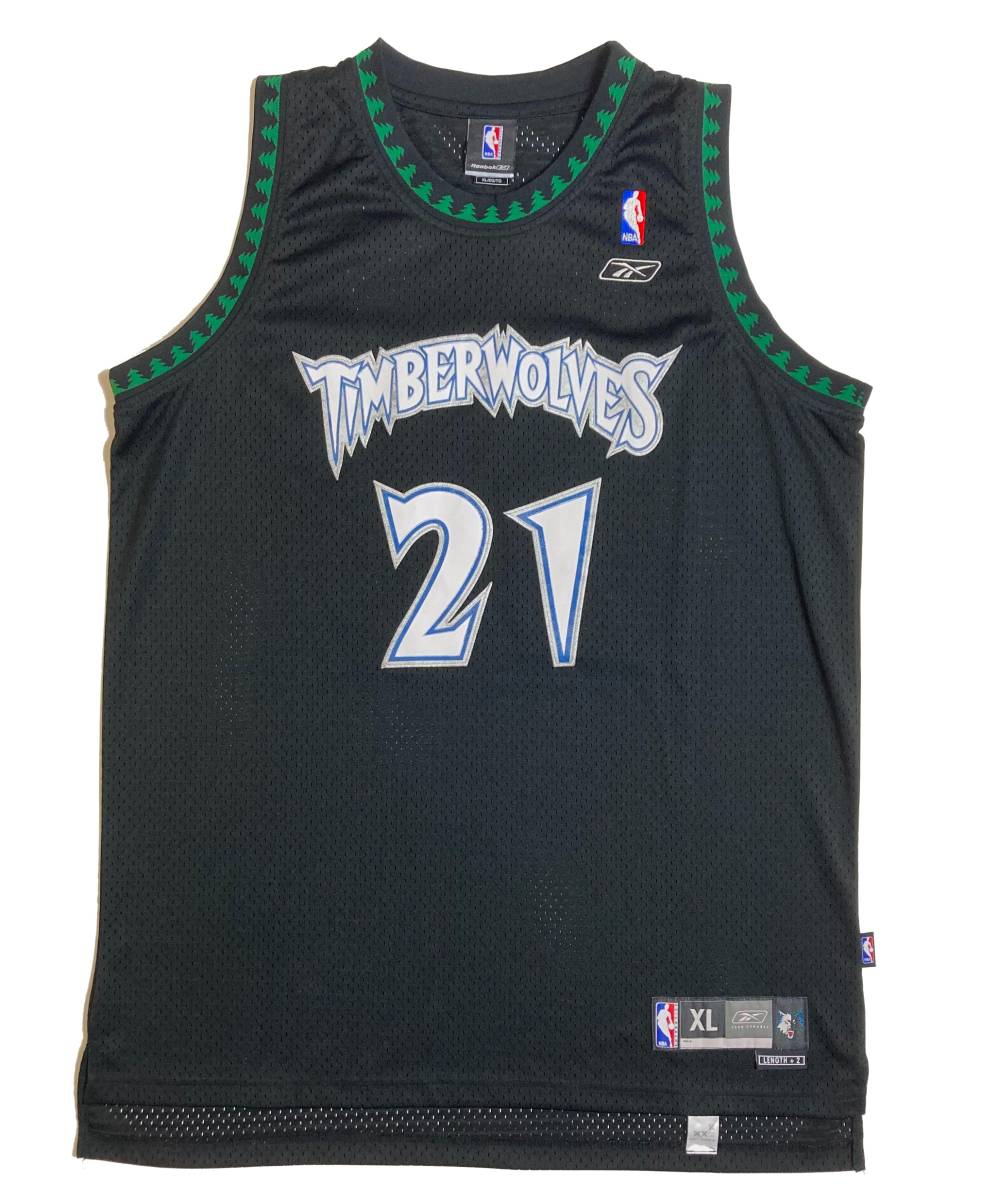 ケビン ガーネット #21 AUTHENTICS Reebok ティンバーウルブズ XL NBA ユニフォーム Kevin Garnett 