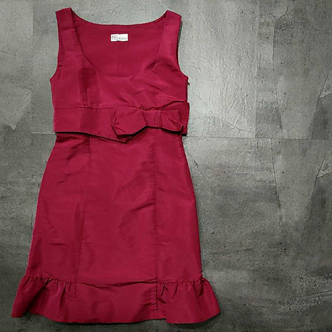 いワンピー RED ワンピース リボンの通販 by hepburn's shop|レッド