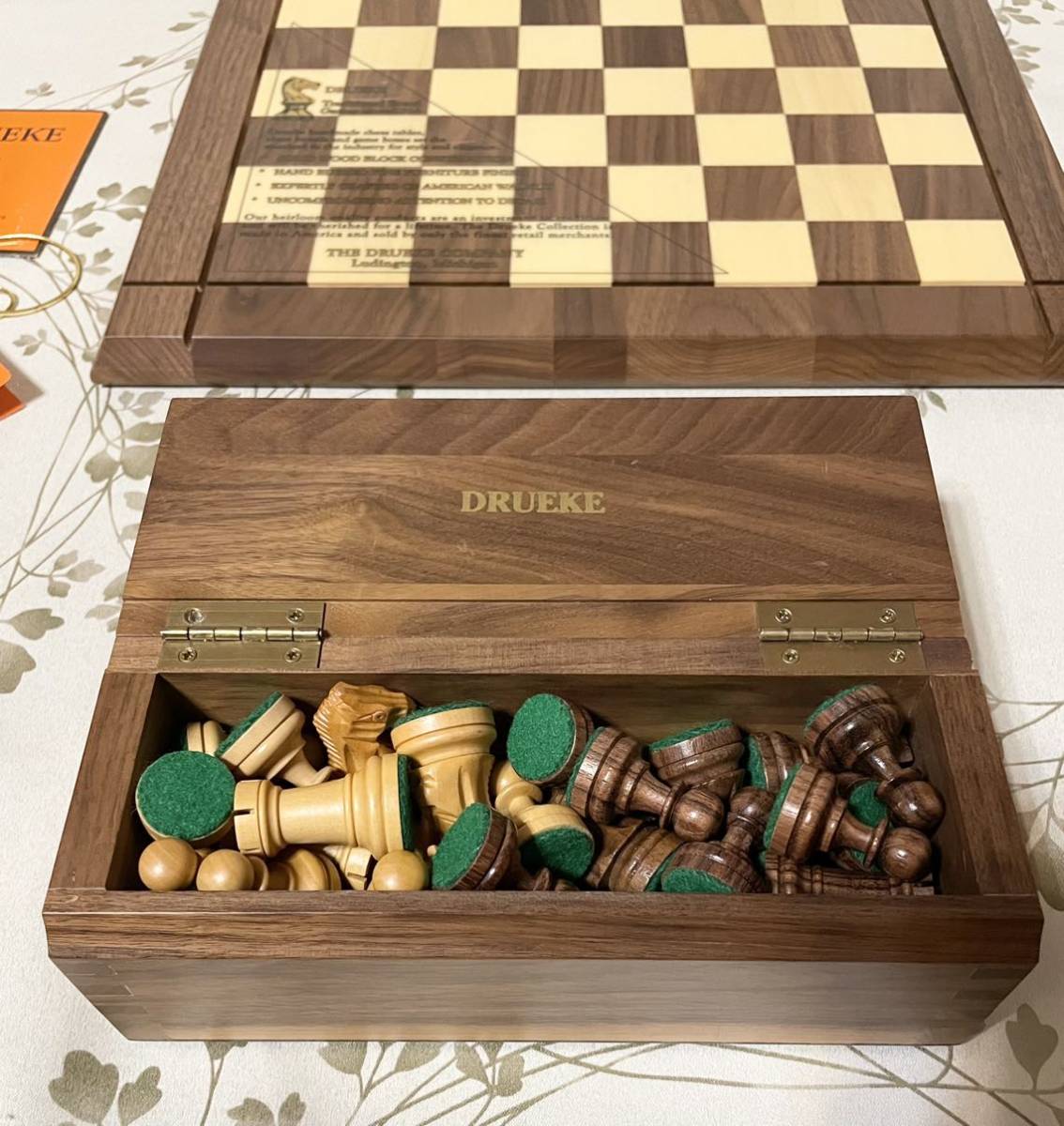 DRUEKE チェス盤 チェス駒 ボードゲーム チェスボード 木製 CHESS 