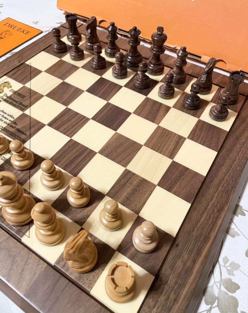 DRUEKE チェス盤 チェス駒 ボードゲーム チェスボード 木製 CHESS 