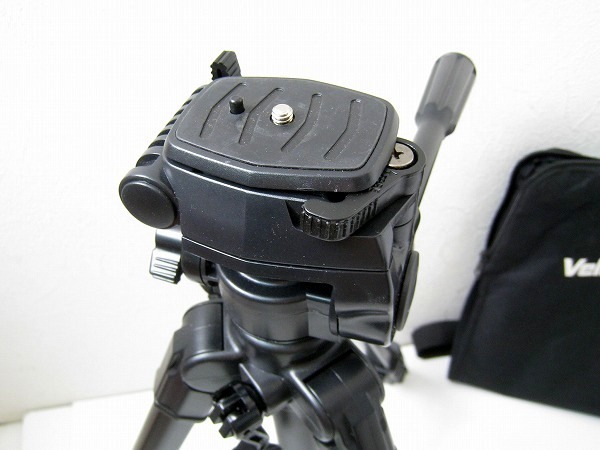 Velbon ベルボン 中型アルミ製三脚 CX-444 BLACK カメラスタンド 4段 ソフトケース付き_画像2