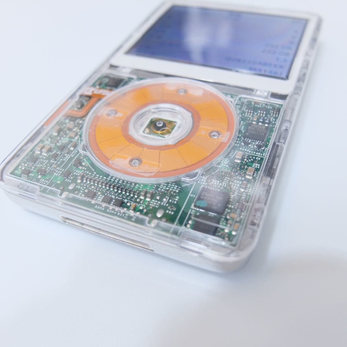 iPod classic 256GB 大容量 バッテリー スケルトン 透明 5th gen