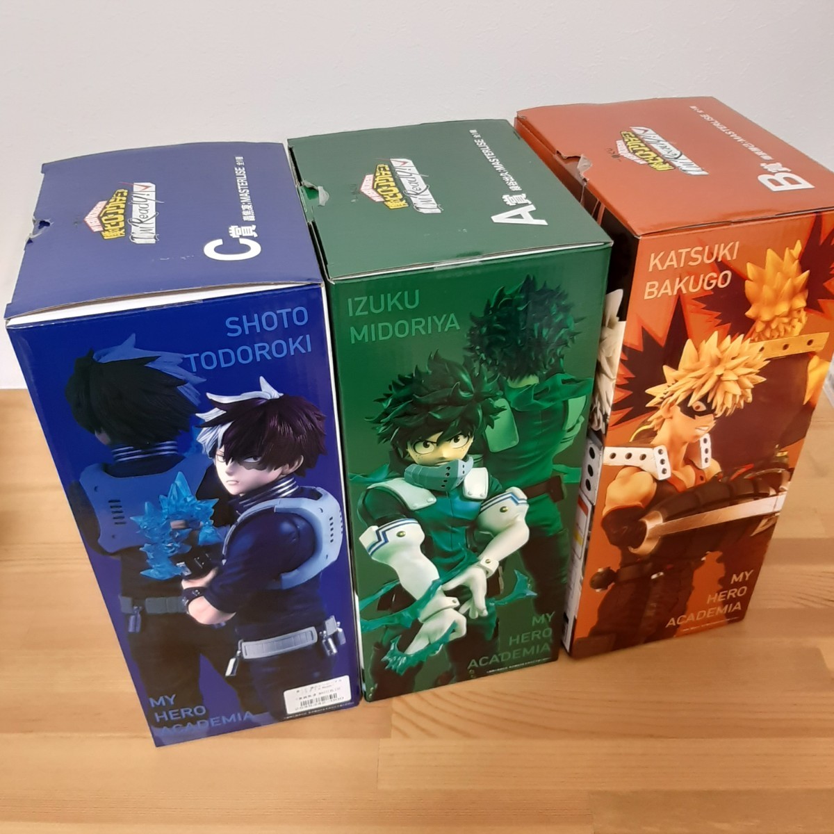 僕のヒーローアカデミア 一番くじ 爆豪勝己 マスタライズ フィギュアセット 僕のヒーローアカデミア 一番くじ マスタライズフィギュア 緑谷