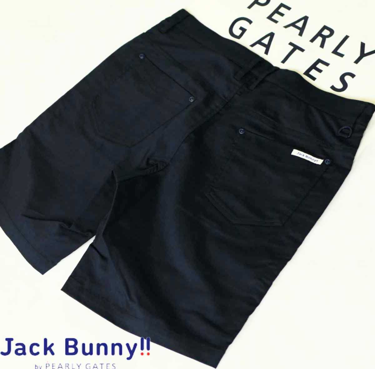 ☆新品正規品 PEARLYGATES/ジャックバニー デニムライクツイル ストレッチショートパンツ size6(LL) _画像1