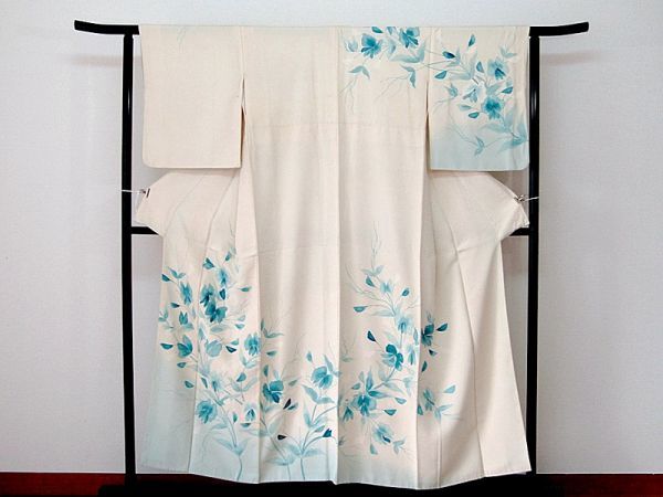 リユース・ビンテージ・附下きもの・152cm N5821-