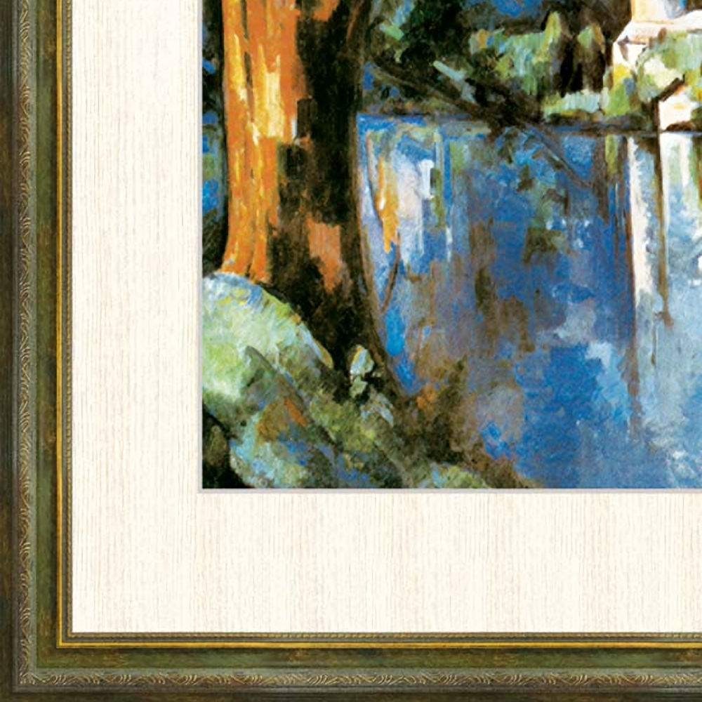 ☆◎ポール・セザンヌ『アヌシー湖（F8号）』高精彩工芸画 絵画 新品