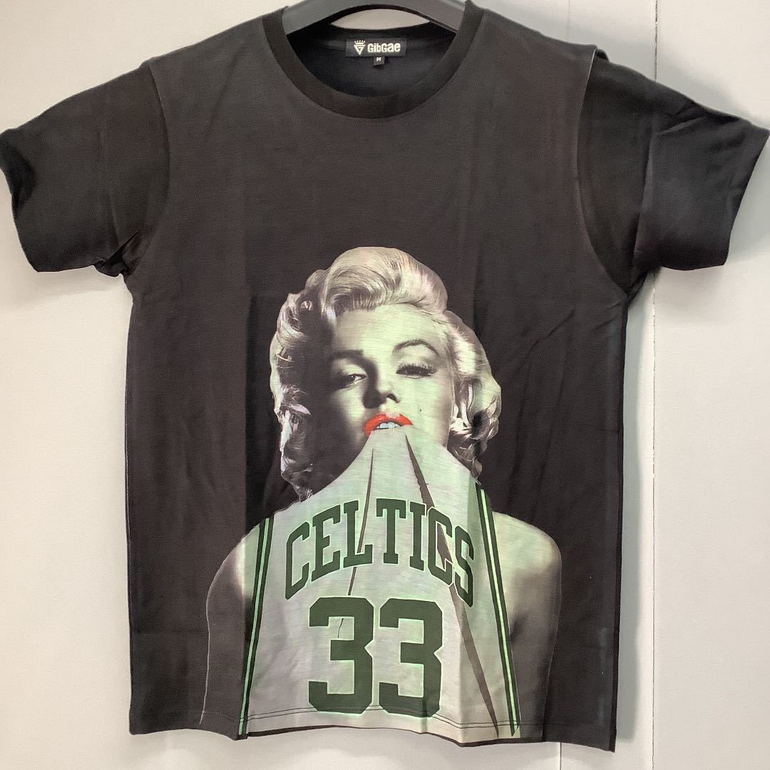 DBR7A. デザインTシャツ Mサイズ　Marilyn Monroe CW マリリンモンロー　CELTICS 33 セルティックス　半袖Tシャツ_画像9