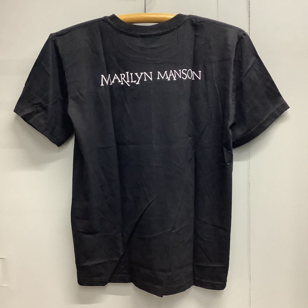 SR8B1 両面プリントバンドTシャツ Lサイズ Marilyn Manson マリリン 