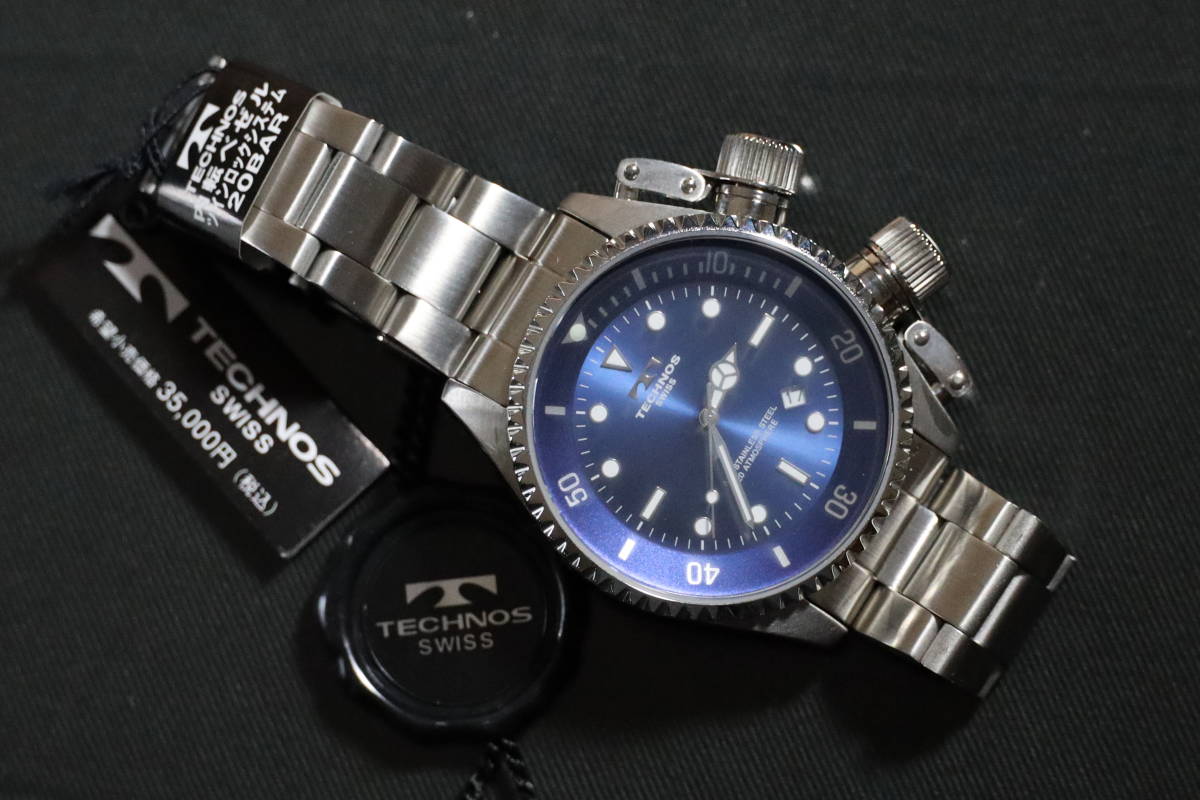BTECHNOS テクノス 内点ベゼル クオーツ時計TGM腕時計