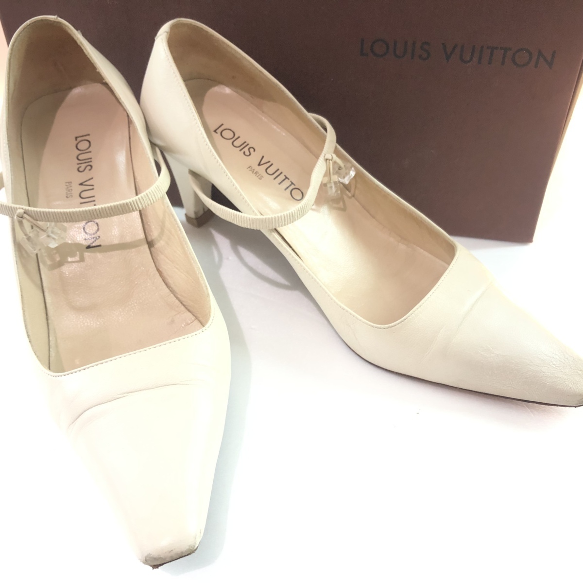 夜空 Louis Vuitton ルイヴィトン パンプス 35 約23.5? レザー