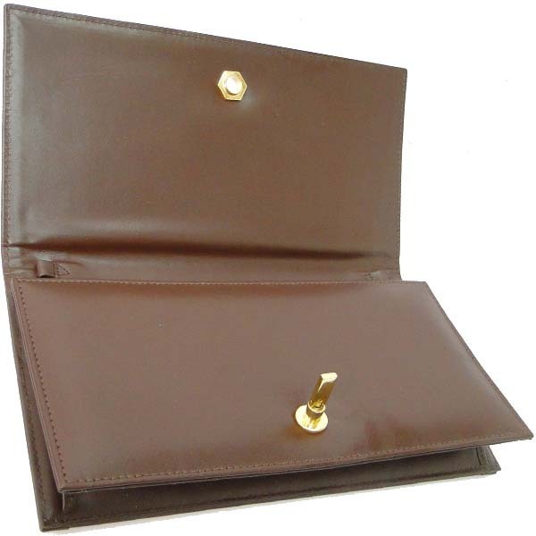 * is lako× leather clutch bag brown group 