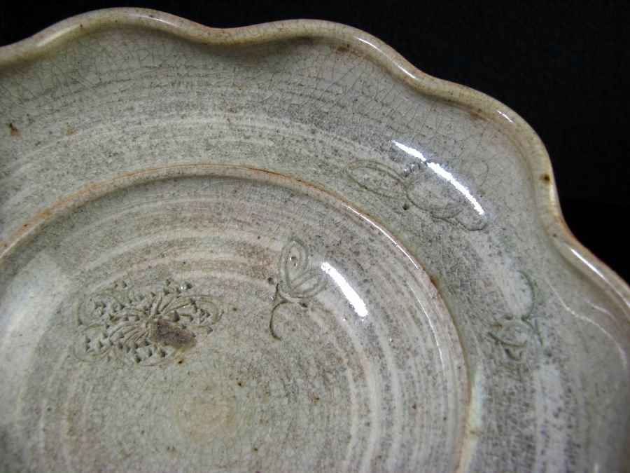 【年中無休】 古陶磁 小代焼 唐津焼 刷毛目平鉢 茶碗 茶道具 江戸時代/22f112 茶碗