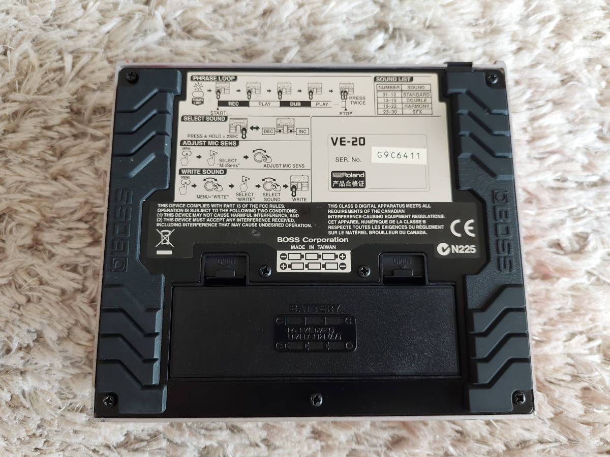 BOSS VE-20 ボーカル エフェクター です。 BOSS VE-20 ボーカル エフェクター です。