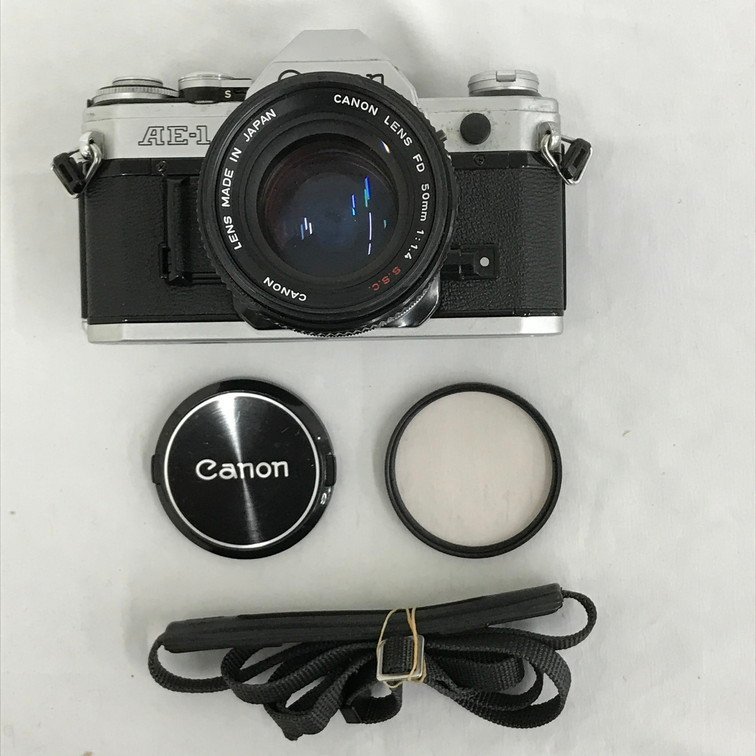 送料着払い※【1761789】Canon キヤノン AE-1 一眼レフフィルムカメラ