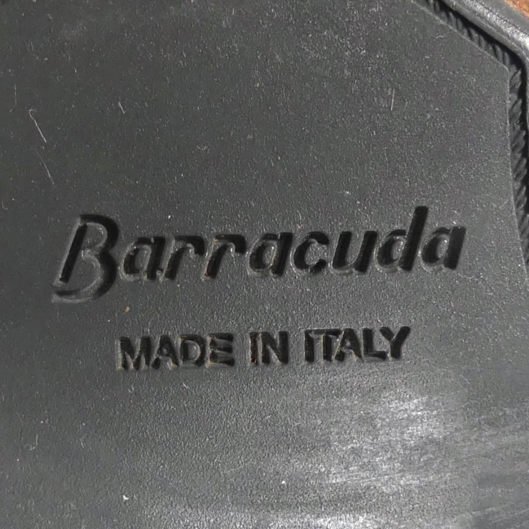 即決☆イタリア製 BARRACUDA☆25.5cm レザーサイドジップブーツ