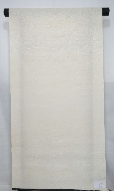  silk 100%. after .. piece .... white long kimono-like garment ground 
