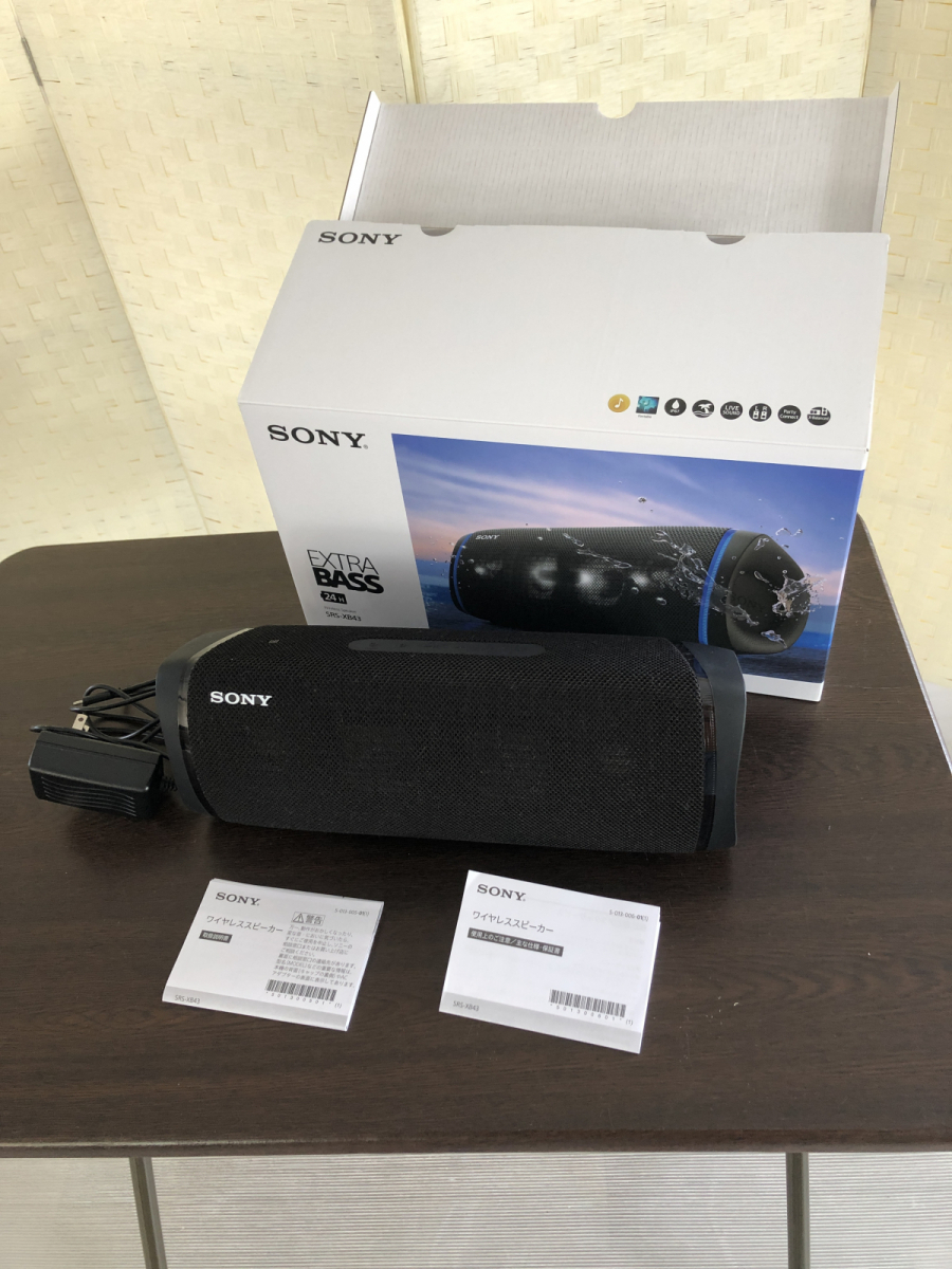 美品】SONY ソニー スピーカー SRS-XB43 EXTRA BASS ワイヤレス